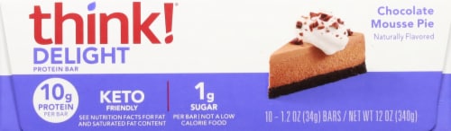 think!® Keto Chocolate Mousse Pie Protein Bar Perspective: bottom