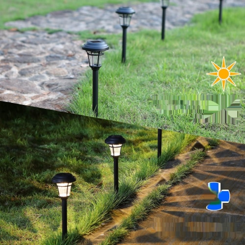 MAGGIFT 12 Pack Solar Pathway Lights Outdoor Waterproof Yard Lighting 12 Gerbes Super Markets