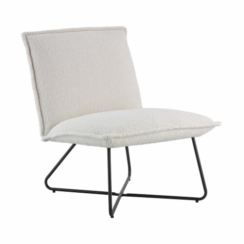 Linon, Kelvin Chair Sherpa Perspective: bottom