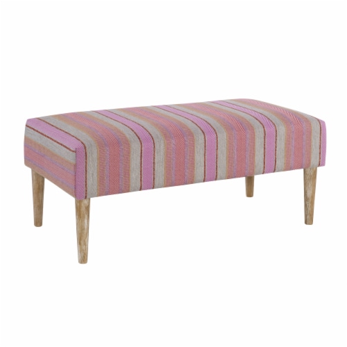 Fagan Bench Pink Stripe Perspective: bottom