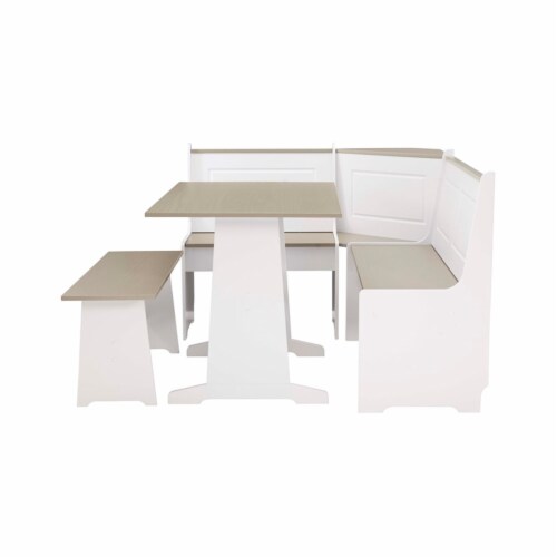 Linon Ardmore Kitchen Nook Set, White