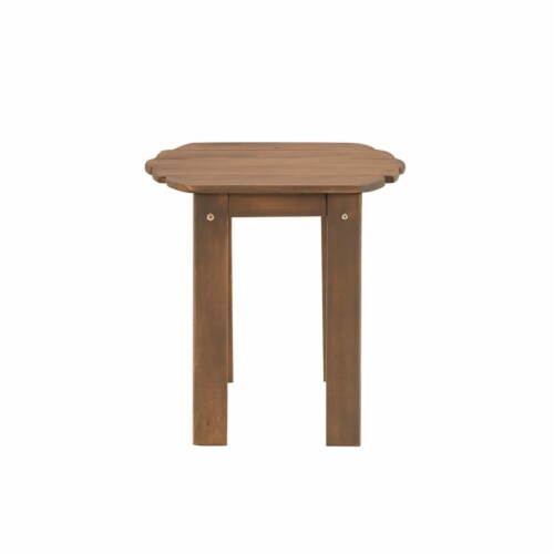 Acorn Finish Adirondack End Table Perspective: bottom