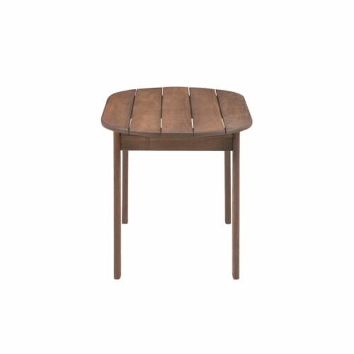 Adirondack Patio Coffee Table in Teak - Linon Perspective: bottom