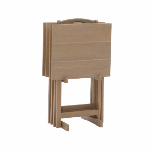 5 piece tv tray set wood new arrivals