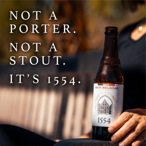 New Belgium 1554 Enlightened Dark Ale Craft Beer Perspective: bottom