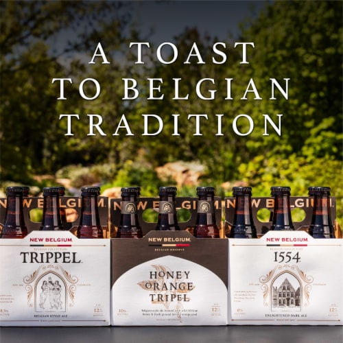 New Belgium Honey Orange Tripel Craft Beer Perspective: bottom