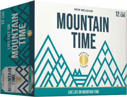 New Belgium Mountain Time Lager Craft Beer Perspective: bottom