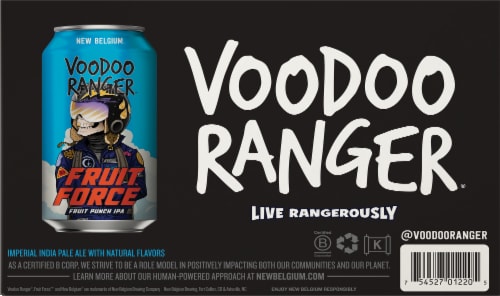 New Belgium Voodoo Ranger® Fruit Force™ IPA Beer Perspective: bottom
