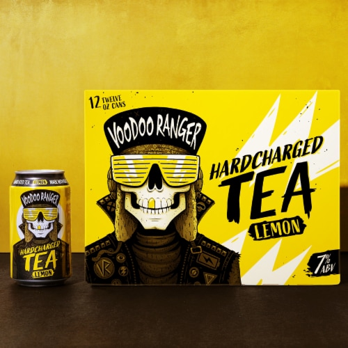 New Belgium Voodoo Ranger Hardcharged Lemon Hard Tea Perspective: bottom