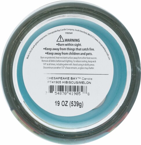 Aromascape® Hibiscus + Melon Jar Candle Perspective: bottom