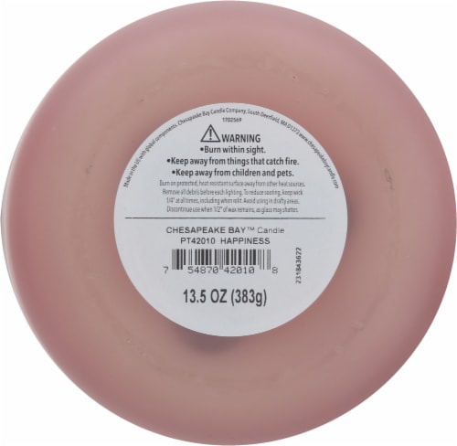 Aromascape® Happiness Rosewater Musk Scented Candle Perspective: bottom