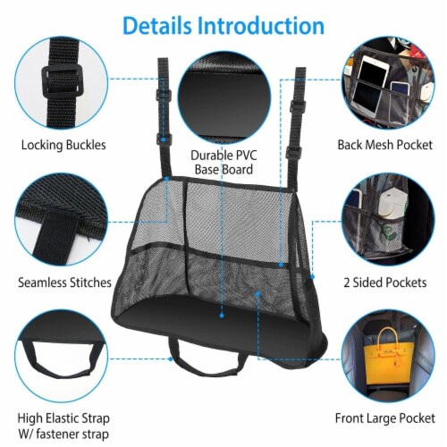 Car Net Pocket Handbag Holder Organizer Between Car Seat Side