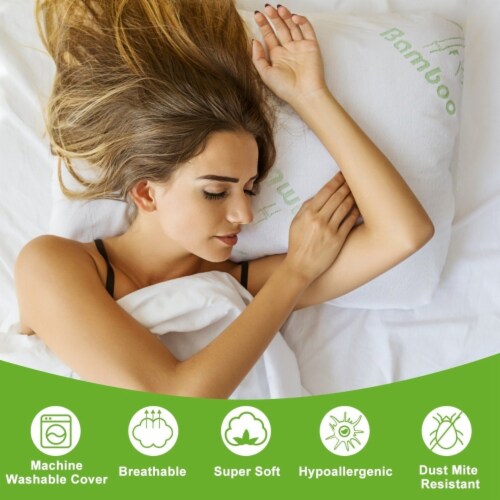 Bamboo memory foam neck pillow clearance
