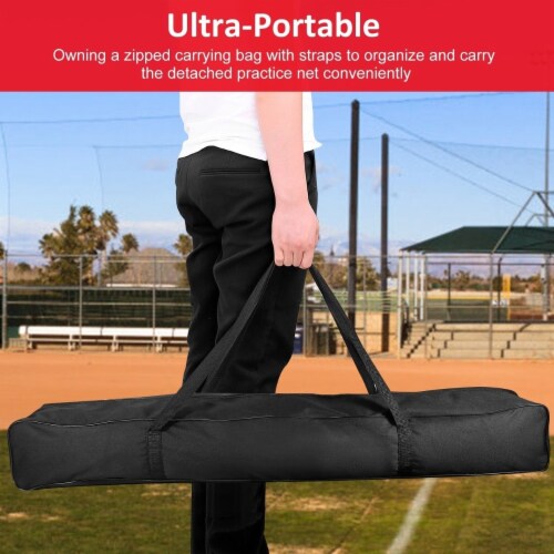 7x7ft Baseball Softball Teeball Practice Net Batting Hitting Pitching Training Net Perspective: bottom