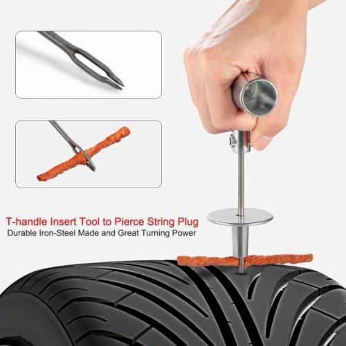 57 Pcs Universal Tire Repair Tools Kit Flat Tire Puncture Repair Tools For Cars Trucks 1 unit Mariano s