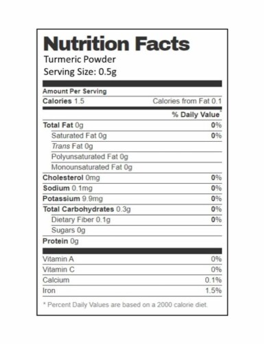 Aiva Turmeric Ground 14 oz Perspective: bottom