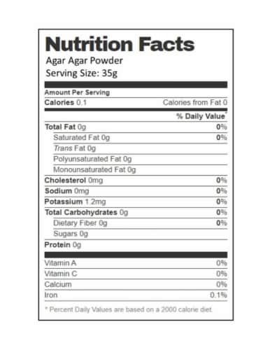 Aiva Agar Agar Powder 7 oz Perspective: bottom