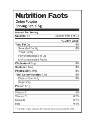 Aiva Onion Powder 1 lb Perspective: bottom