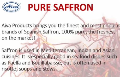 Aiva The Gathering Brand Pure Spanish Saffron 1 oz (pack of 4) Perspective: bottom