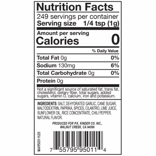 Kinder's Carne Asada Seasoning (8.8 Ounce) Perspective: bottom