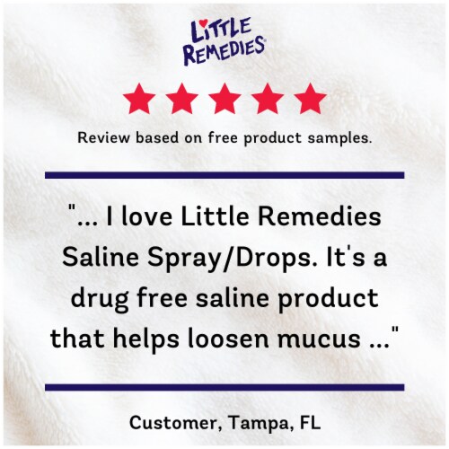 Little Remedies Safe for Newborns Saline Spray And Drops Perspective: bottom
