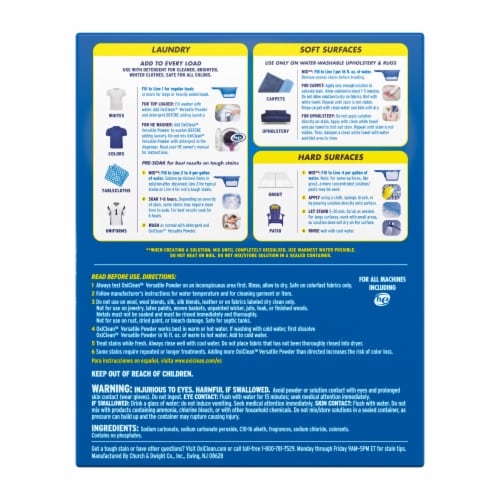 OxiClean Versatile Stain Remover Powder Perspective: bottom
