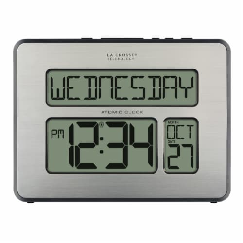 La Crosse Clock Company Atomic Digital Clock Perspective: bottom