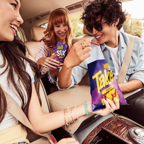 Takis Fuego Stix Hot Chili Pepper & Lime Corn Snack Sticks Perspective: bottom