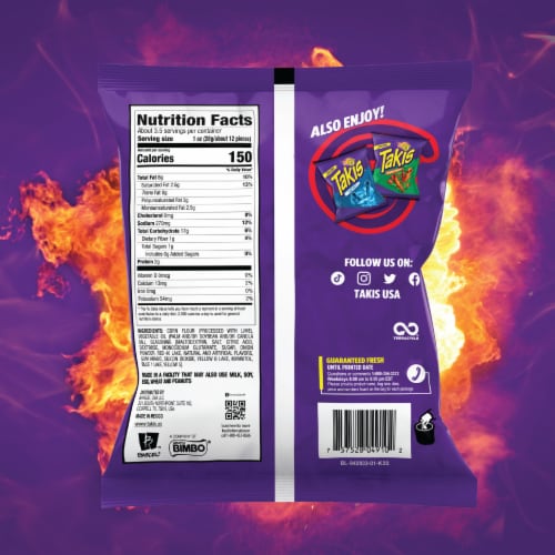 Takis Nitro Habanero & Lime Rolled Tortilla Chips, 3.25 oz - Kroger