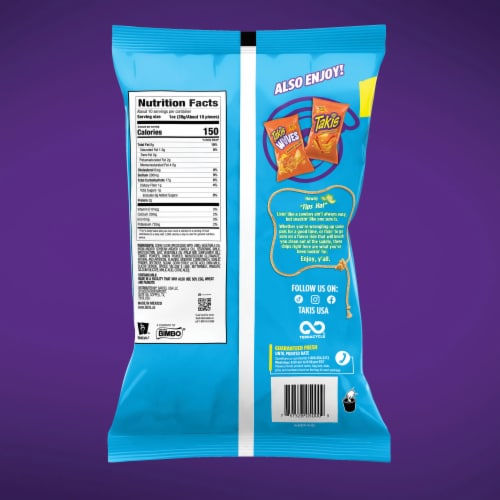 Takis Buckin' Ranch Ranch Rolled Tortilla Chips Perspective: bottom