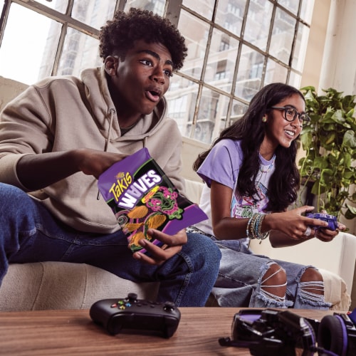 Takis Dragon Sweet Chili Waves Spicy Sweet Chili Pepper Wavy Potato Chips Perspective: bottom