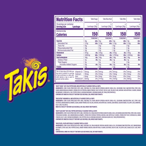 Takis Assorted Rolled Tortilla Chips Perspective: bottom