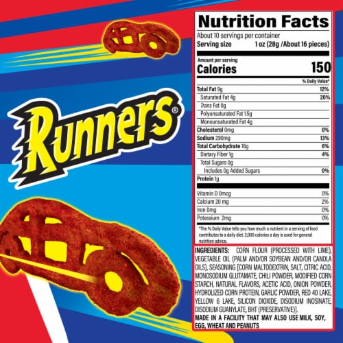 Barcel Runners Chili Pepper & Lime Corn Snacks Perspective: bottom