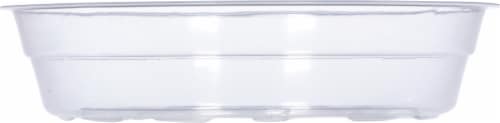CURTIS WAGNER PLASTICS Vinyl Plant Saucer - Clear Perspective: bottom