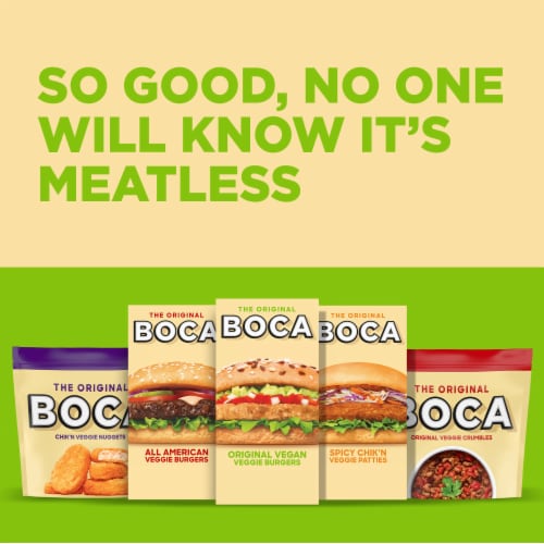 Boca Original Non-GMO Soy Vegan Veggie Burgers Perspective: bottom