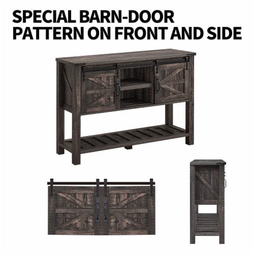 Entryway table with barn doors deals