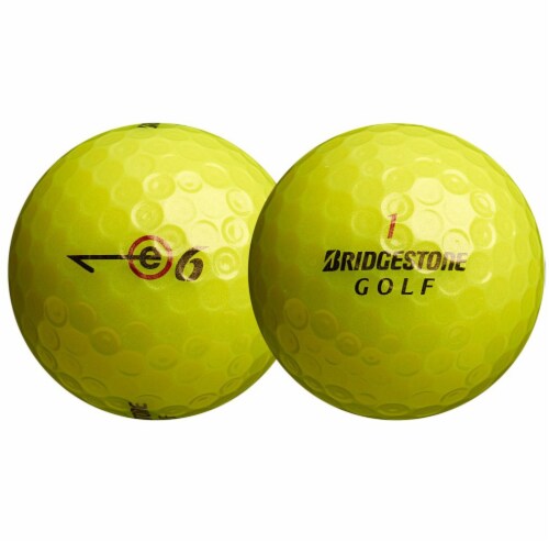 Bridgestone Golf E6 Soft Golf Balls - Optic Yellow Perspective: bottom