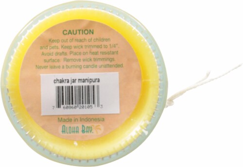 Aloha Bay Palm Wax Manipura Chakra Jar Candle Perspective: bottom