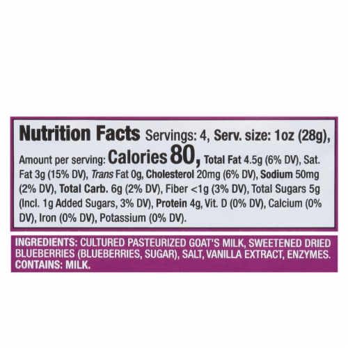 Montchevre® Blueberry Vanilla Goat Cheese Log Perspective: bottom