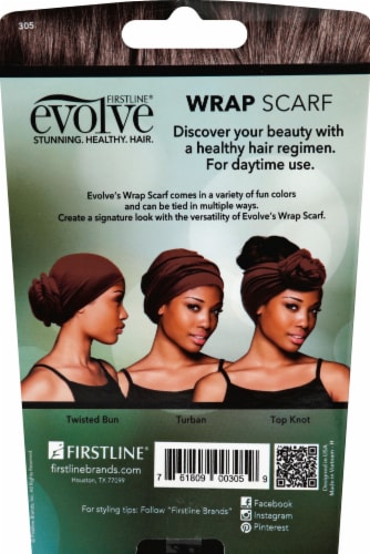 Firstline® Evolve Black Wrap Scarf Perspective: bottom