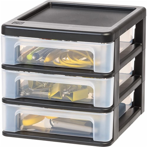 Life Story 3 Drawer Stackable Shelf Organizer Plastic Storage Drawers,  White, 1 Piece - Kroger