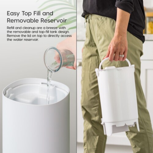 IRIS USA WOOZOO Ultrasonic Cool Mist Humidifier 3L Water Tank, Runs up to 38 hours Perspective: bottom