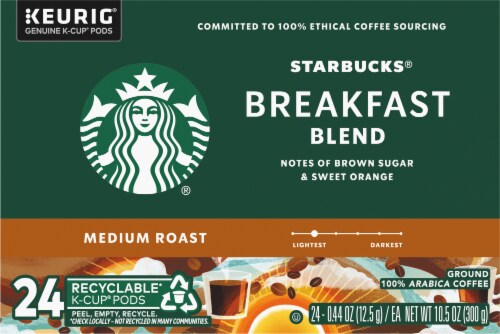 Starbucks Breakfast Blend K-Cups 22/Box 9736 Perspective: bottom