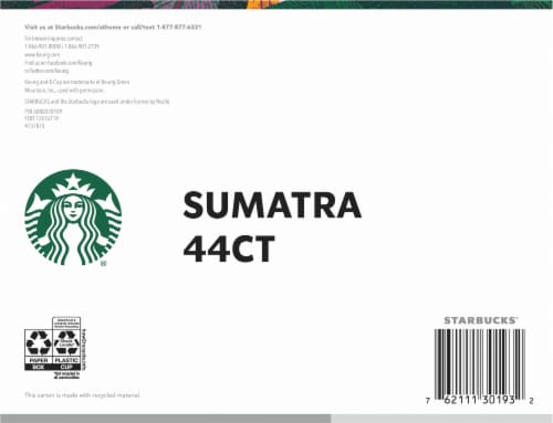 Starbucks® Sumatra Dark Roast K-Cup Coffee Pods Perspective: bottom