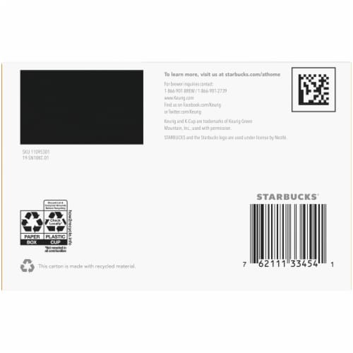 Starbucks® Sunrise Blend Blonde Roast K-Cup® Coffee Pods Perspective: bottom