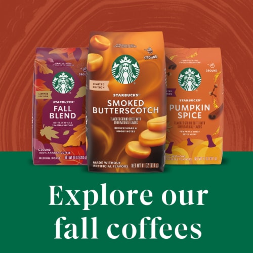 Starbucks Smoked Butterscotch Limited Edition 100% Arabica Flavored Ground Coffee Perspective: bottom