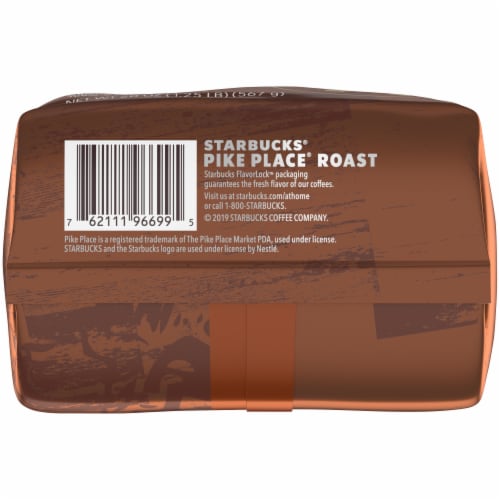 Starbucks® Medium Roast Pike Place Ground Coffee Perspective: bottom
