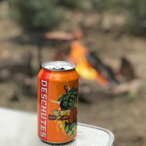 Deschutes Brewery® Fresh Haze IPA Craft Beer Perspective: bottom