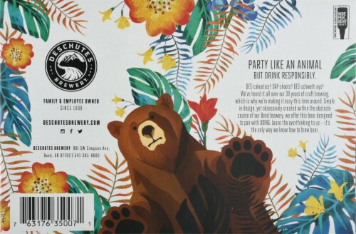 Deschutes Brewery® Da Shootz!™ Wildly Refreshing American Pilsner Perspective: bottom