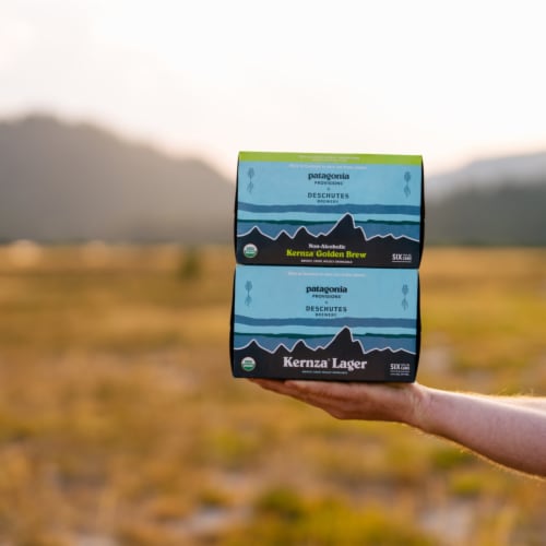 Deschutes Brewery® x Patagonia Provisions Kernza Lager Craft Beer Perspective: bottom